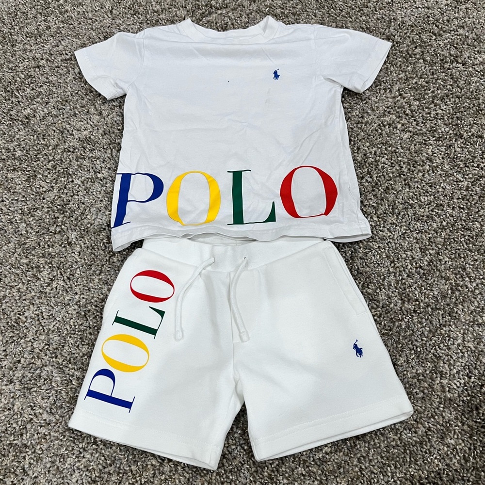 3T Boys Polo by Ralph Lauren short set